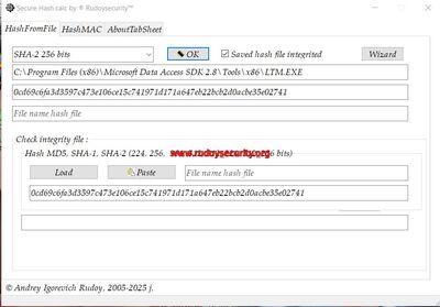 Вкладка Hash from file Изображение первой вкладки программы